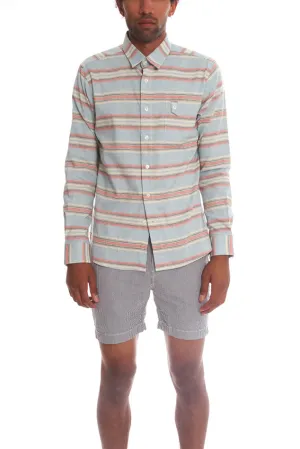 18 Waits Long Sleeve Striped Shirt