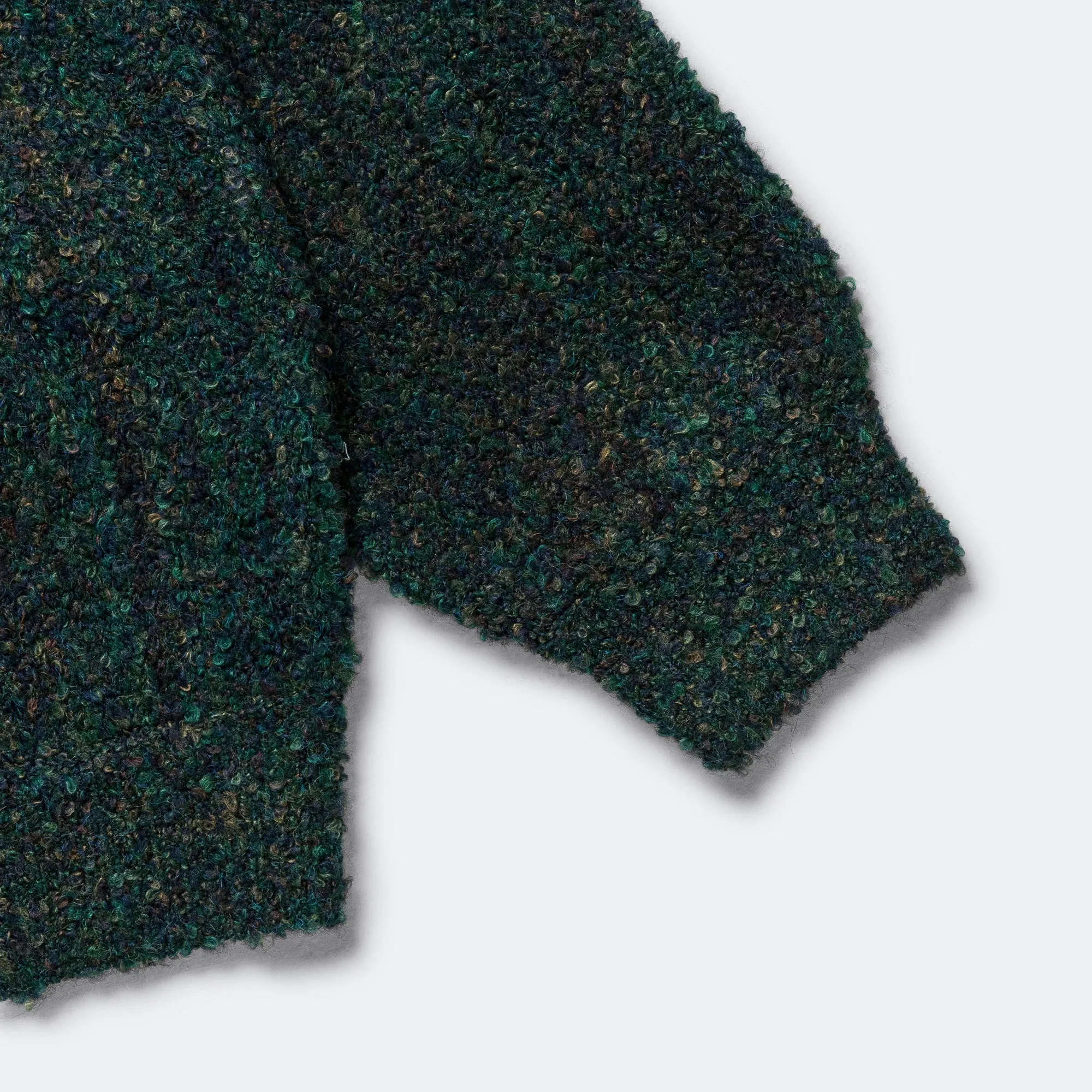 5G Boucle Stripe Cardigan - Green