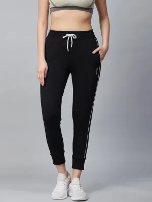 Alcis Solid Women Black Track Pants