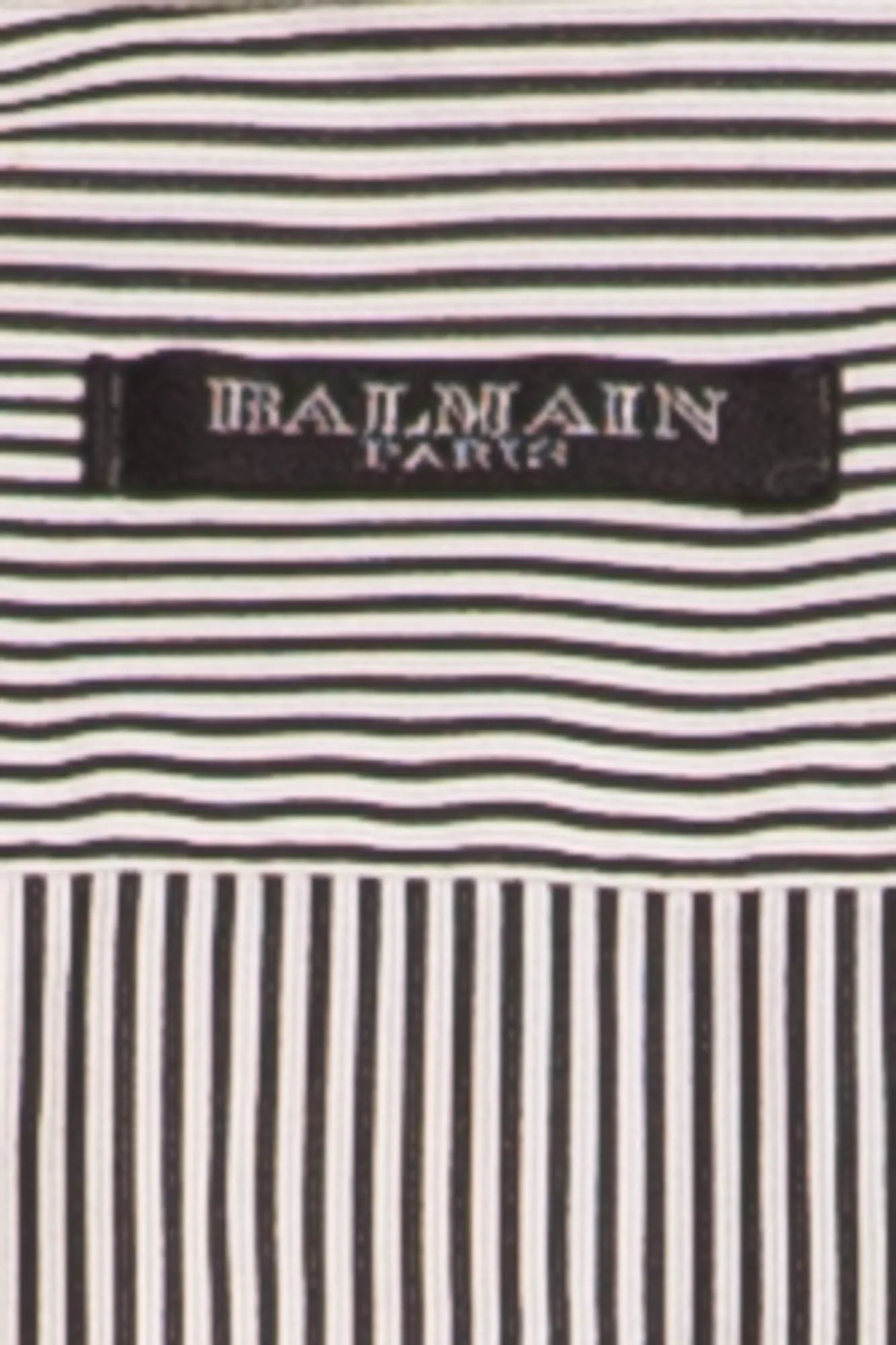 Balmain - Gray Stripe Blouse with eagle - FR 40