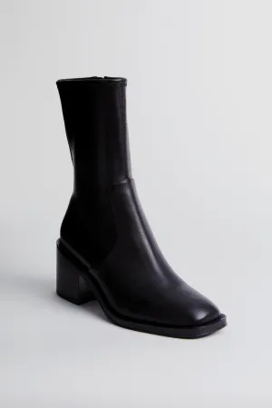 Black Stretch Nappa Nolan Boots