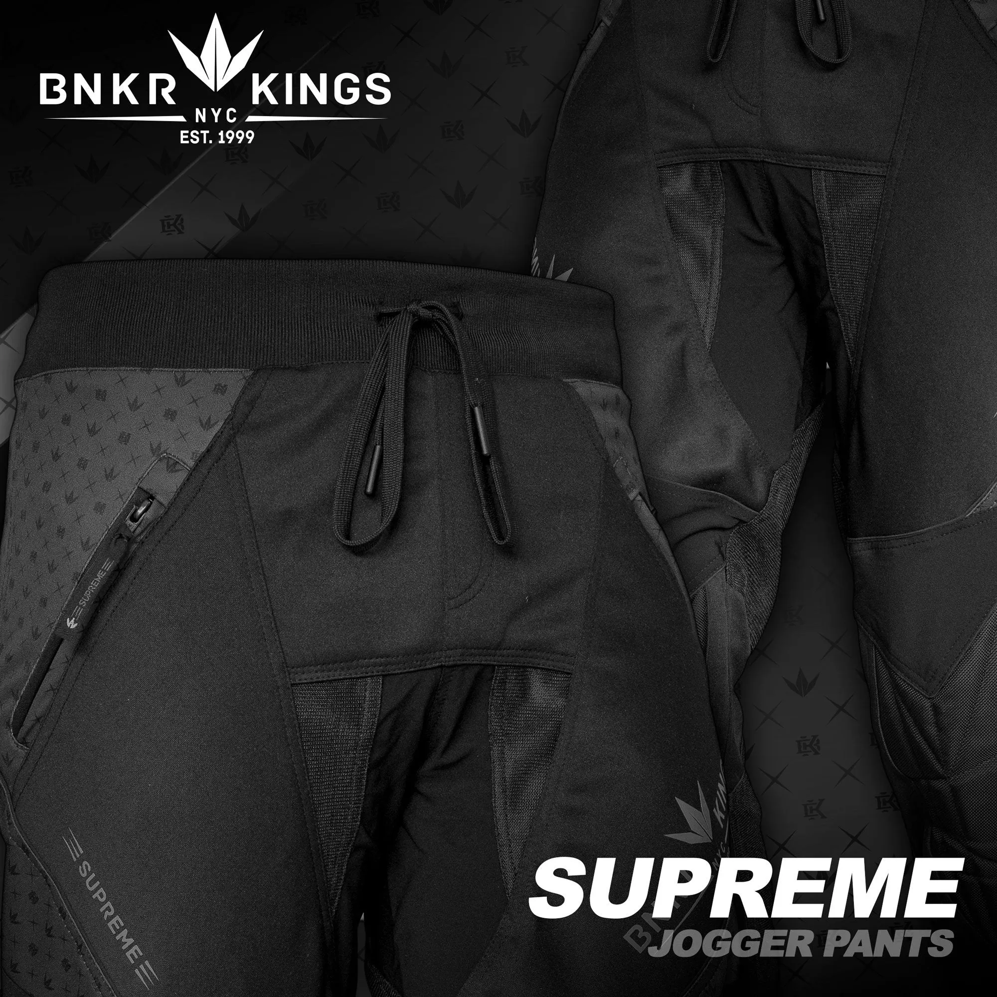 Bunkerkings Supreme Jogger Pants - Royal Black