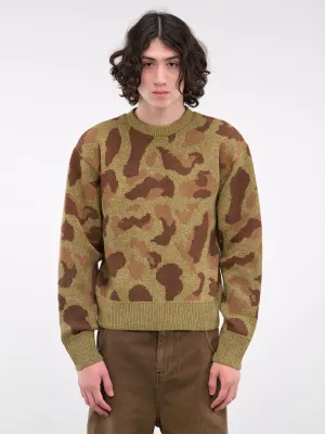 Camouflage Knit Sweater (K2411KN122-KHAKI)