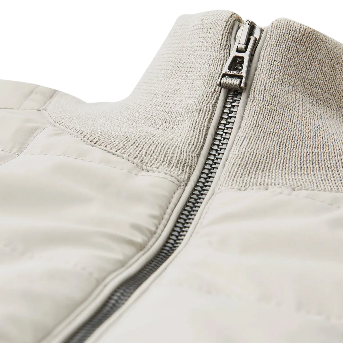 Chrome Grey Kelbrook Merino Wool Zip Cardigan