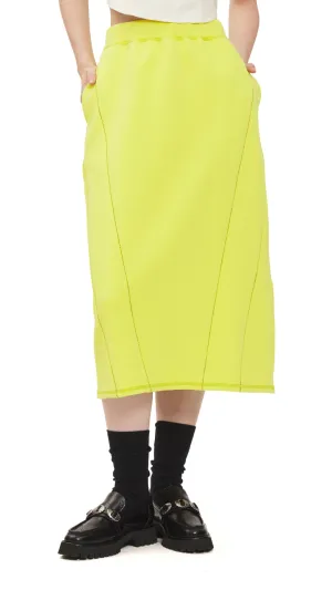 Contrast Stitching Pencil Skirt