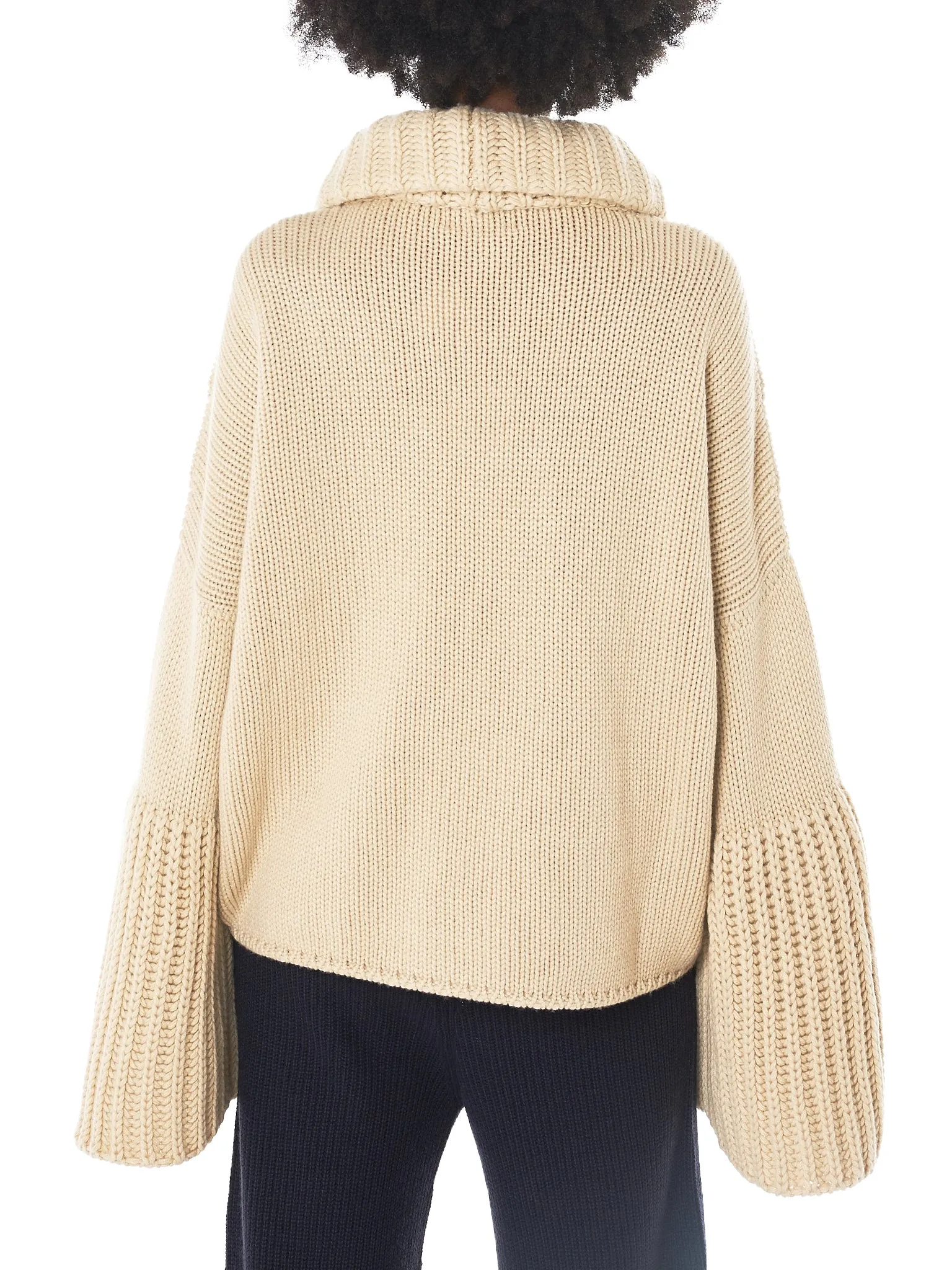 Courcheval Cashmere Turtleneck (AW3KS020-WHITE-GOLD)