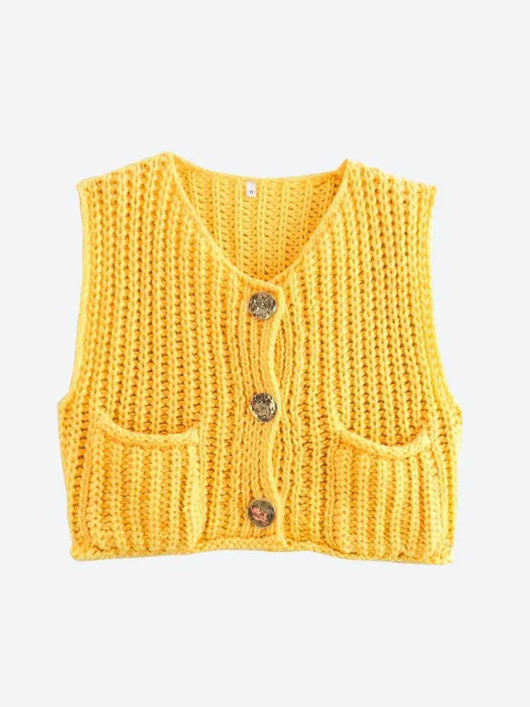 Crochet Sleeveless Cardigan