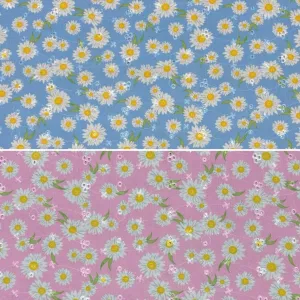 Daisies Broderie Anglaise Polycotton Fabric