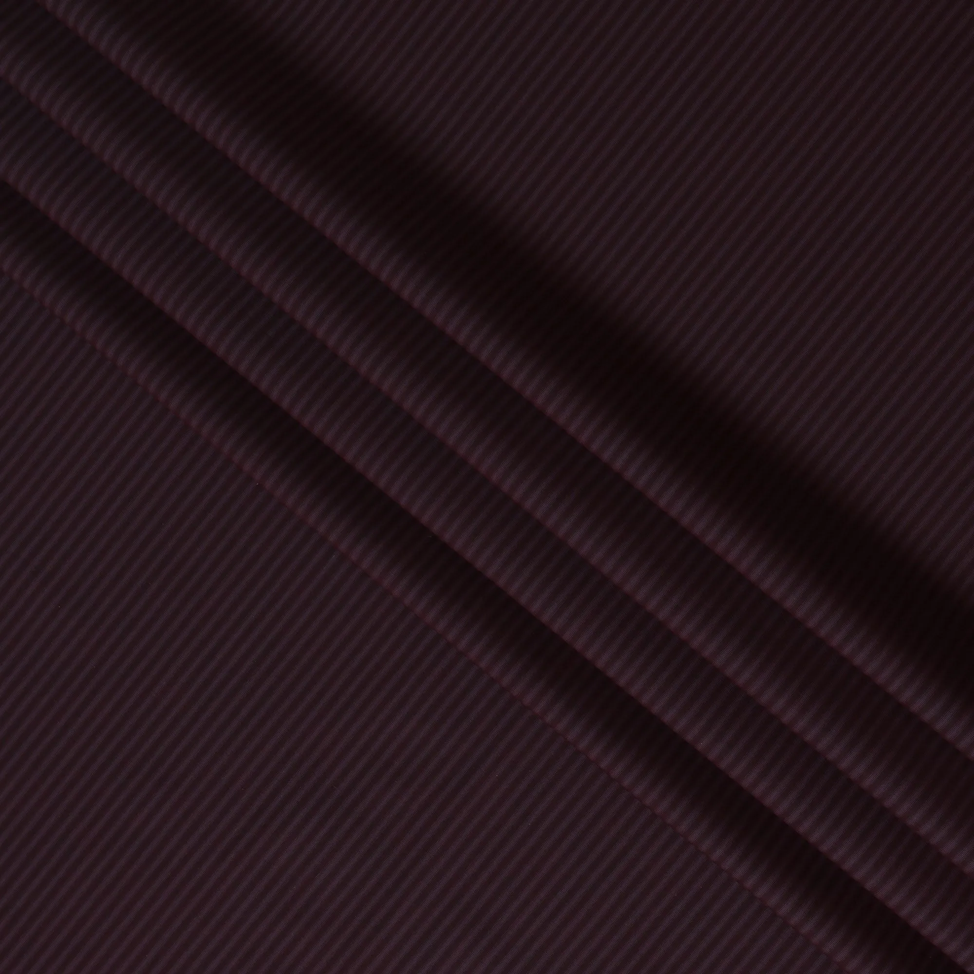 Deep Burgundy and Black Striped 100% Cotton Shirting Fabric, 150 cm Width, Made in Italy-D20469