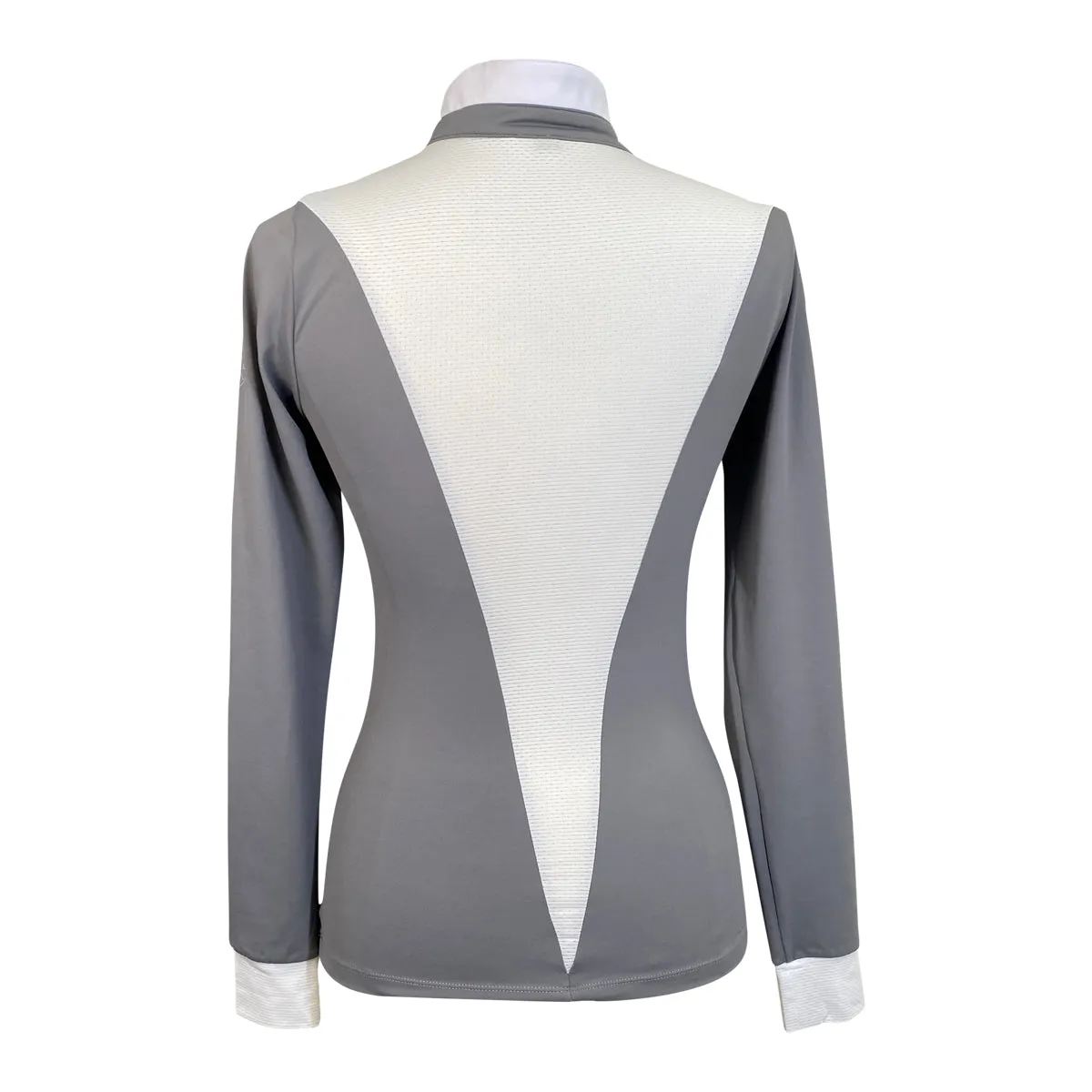 Free Ride Equestrian 'Devon' Competition Top in Grey - Women's Medium