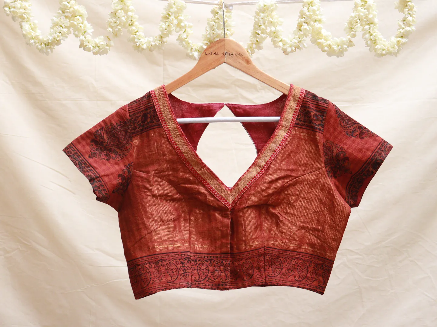 Ginger bread brown Mangalgiri cotton blouse