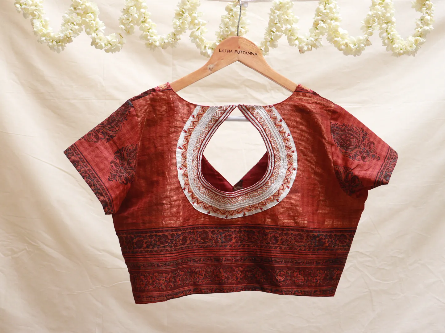 Ginger bread brown Mangalgiri cotton blouse