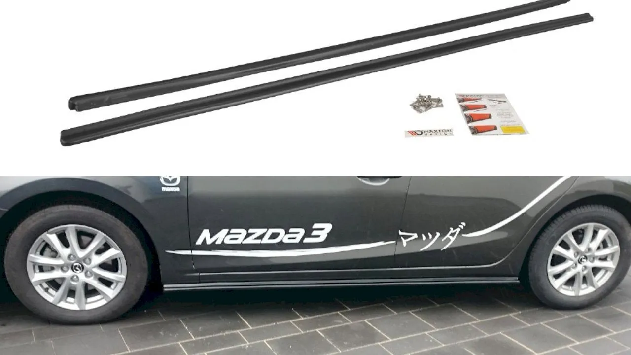 Maxton Design - SIDE SKIRTS DIFFUSERS MAZDA 3 MK3 FACELIFT (2017-UP)