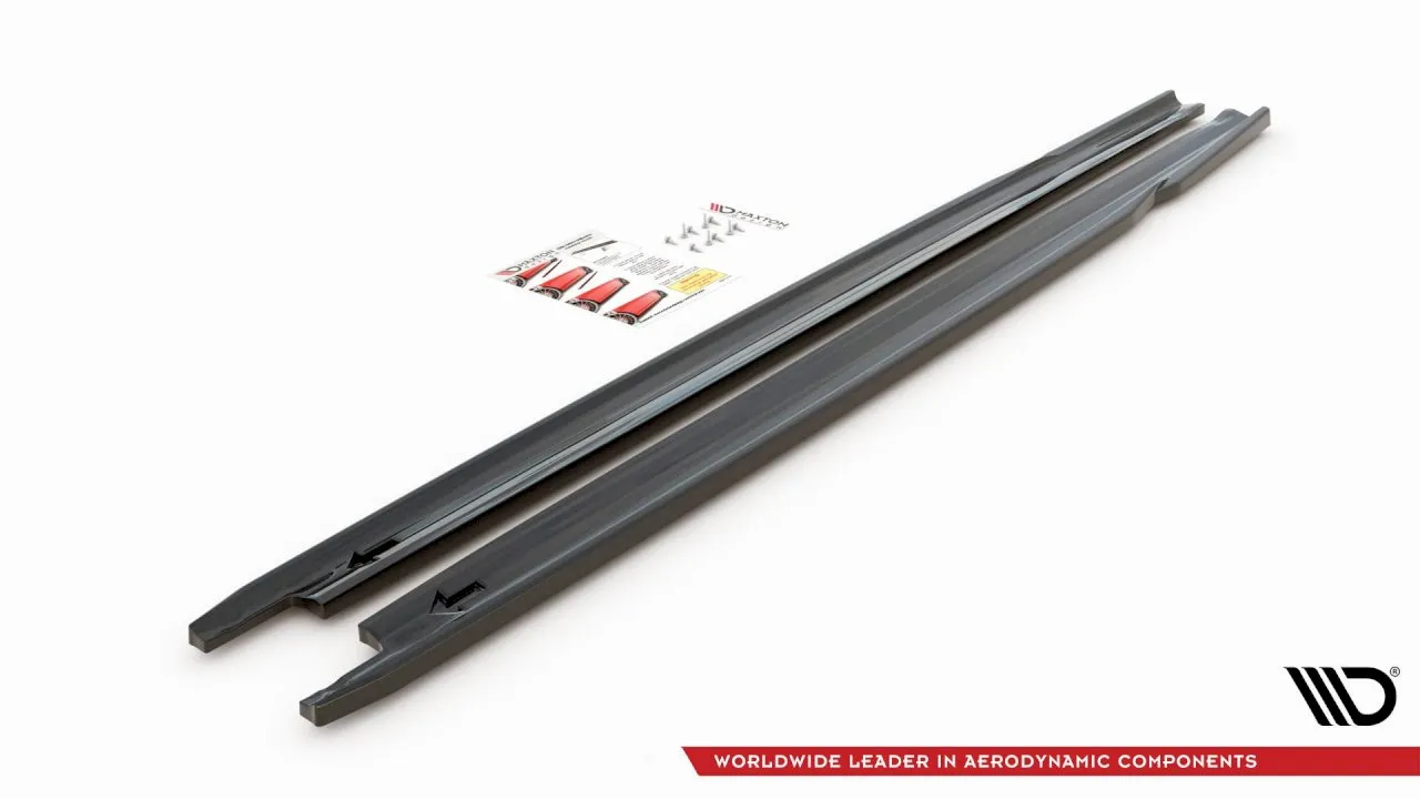 Maxton Design - SIDE SKIRTS DIFFUSERS V1 SKODA OCTAVIA RS MK4 (2020-)