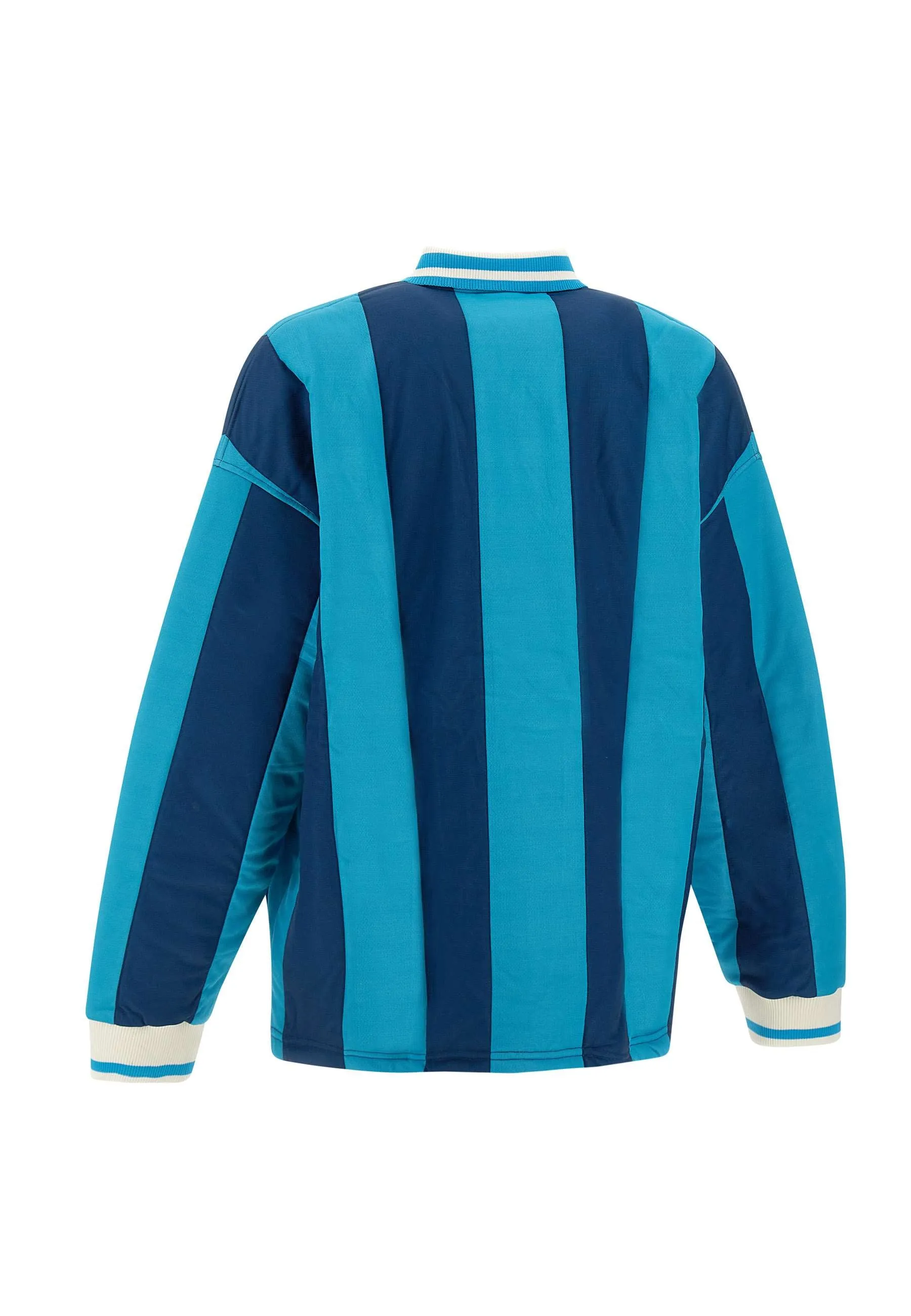 Men's Padded Stripe Sweatshirt in Turquoise