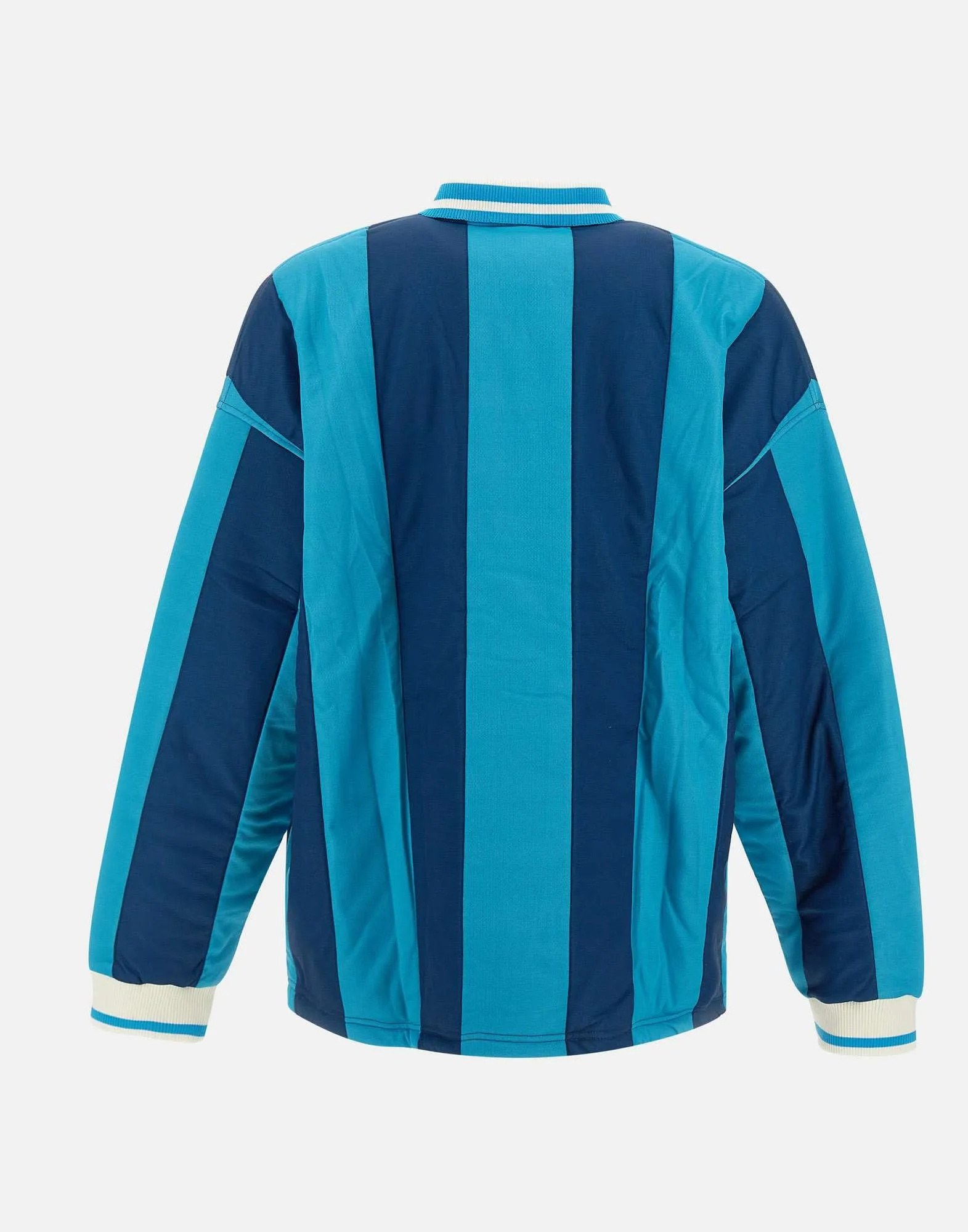 Men's Padded Stripe Sweatshirt in Turquoise