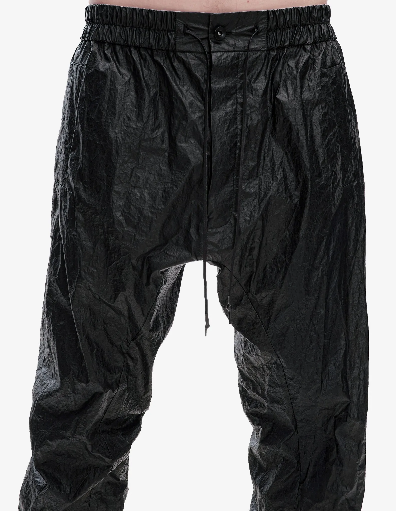 Rubber-Coated Nylon Joggers