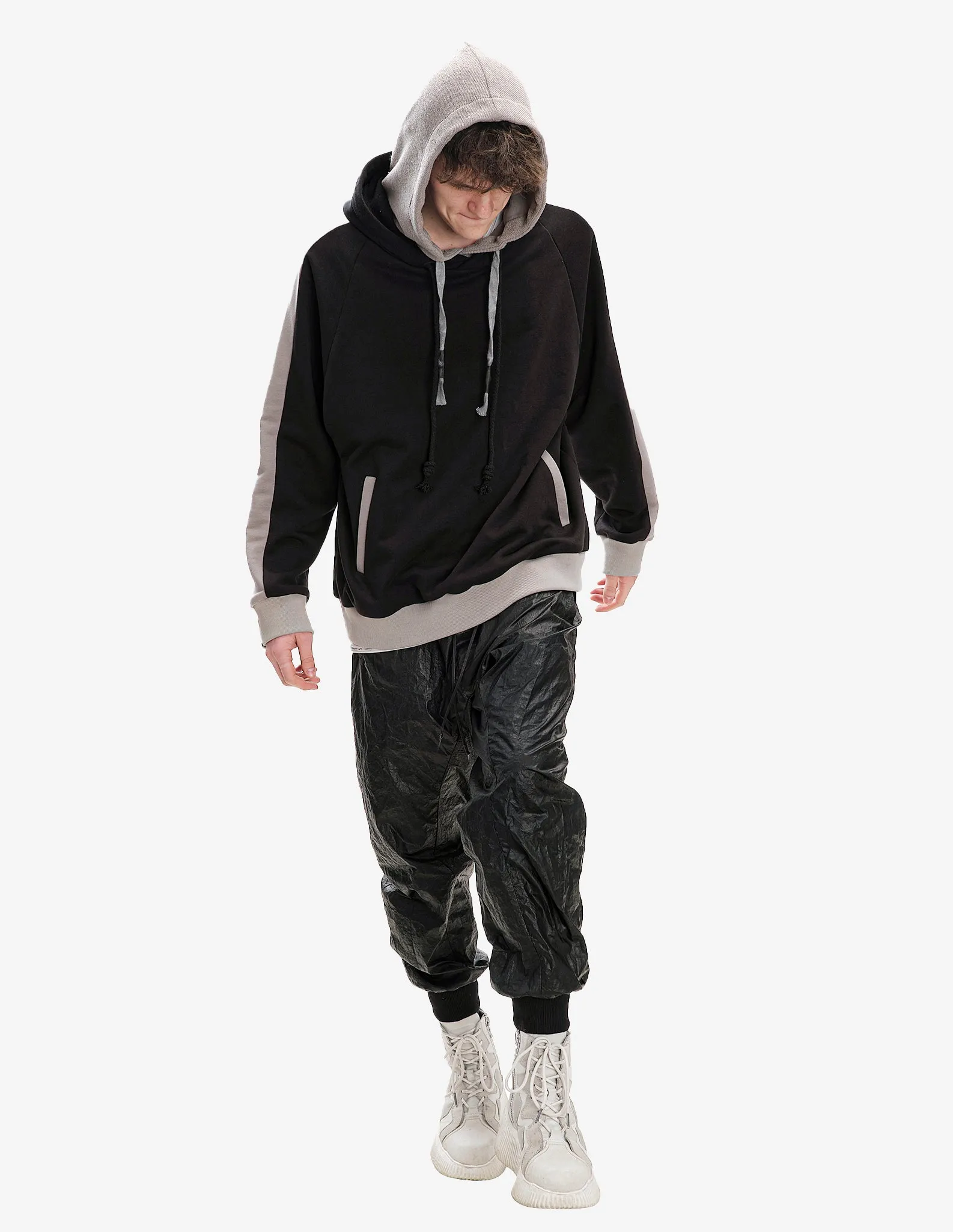 Rubber-Coated Nylon Joggers