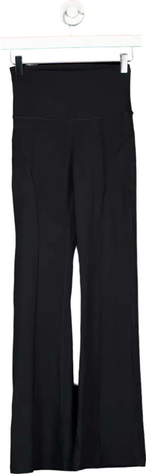 Shein Black FeatherFit  High-Waisted Trousers UK XS