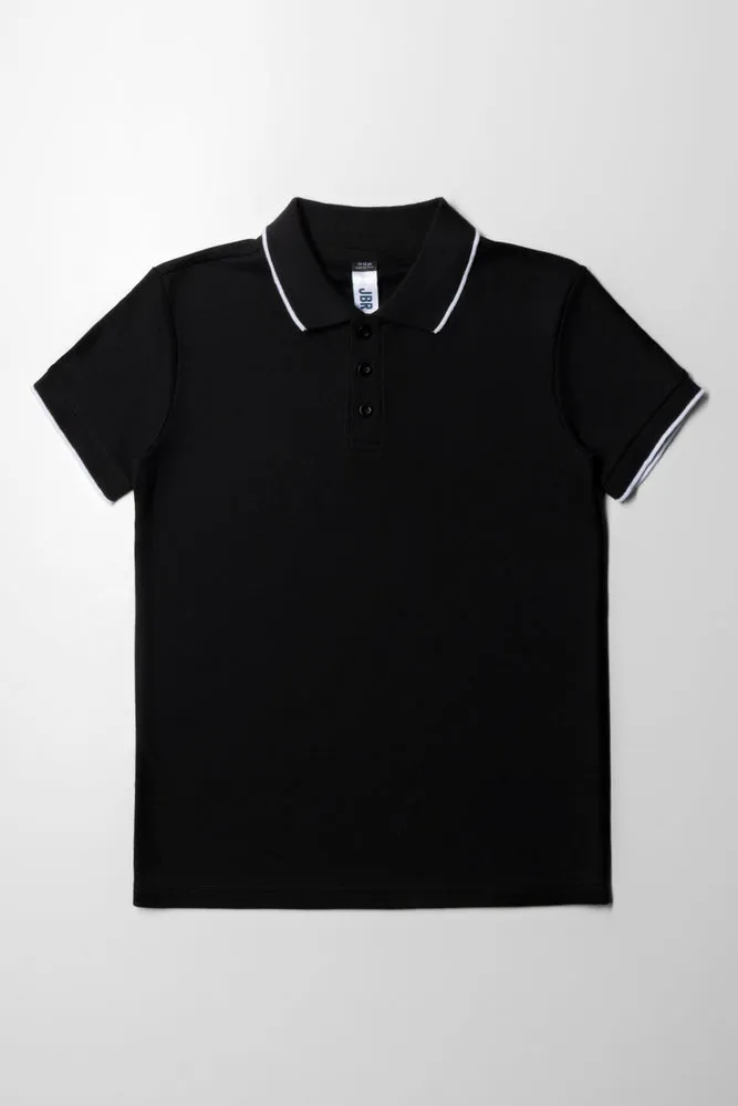 Short Sleeve Golfer Black