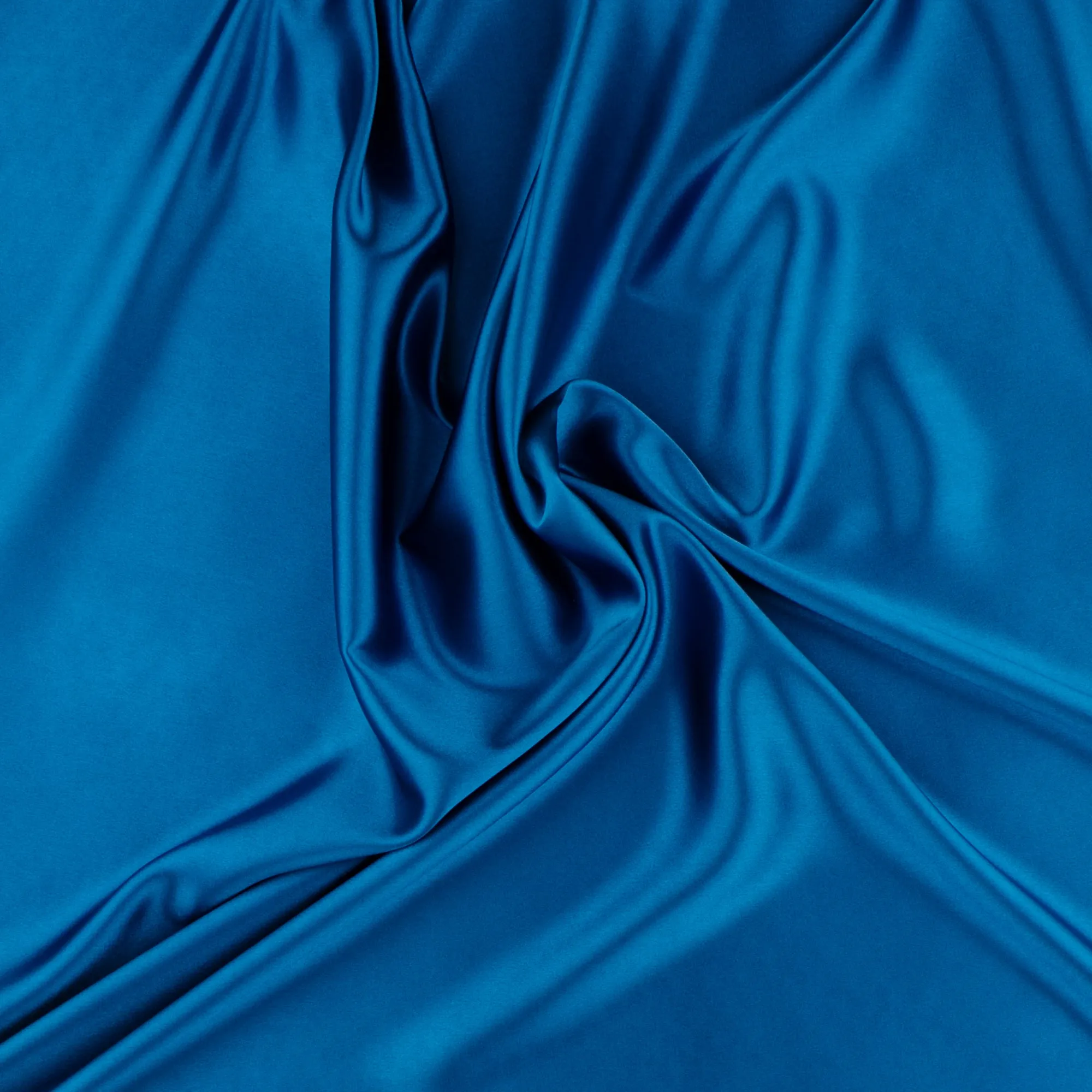 Stretch Matte Satin - CLICHY - Electric Blue