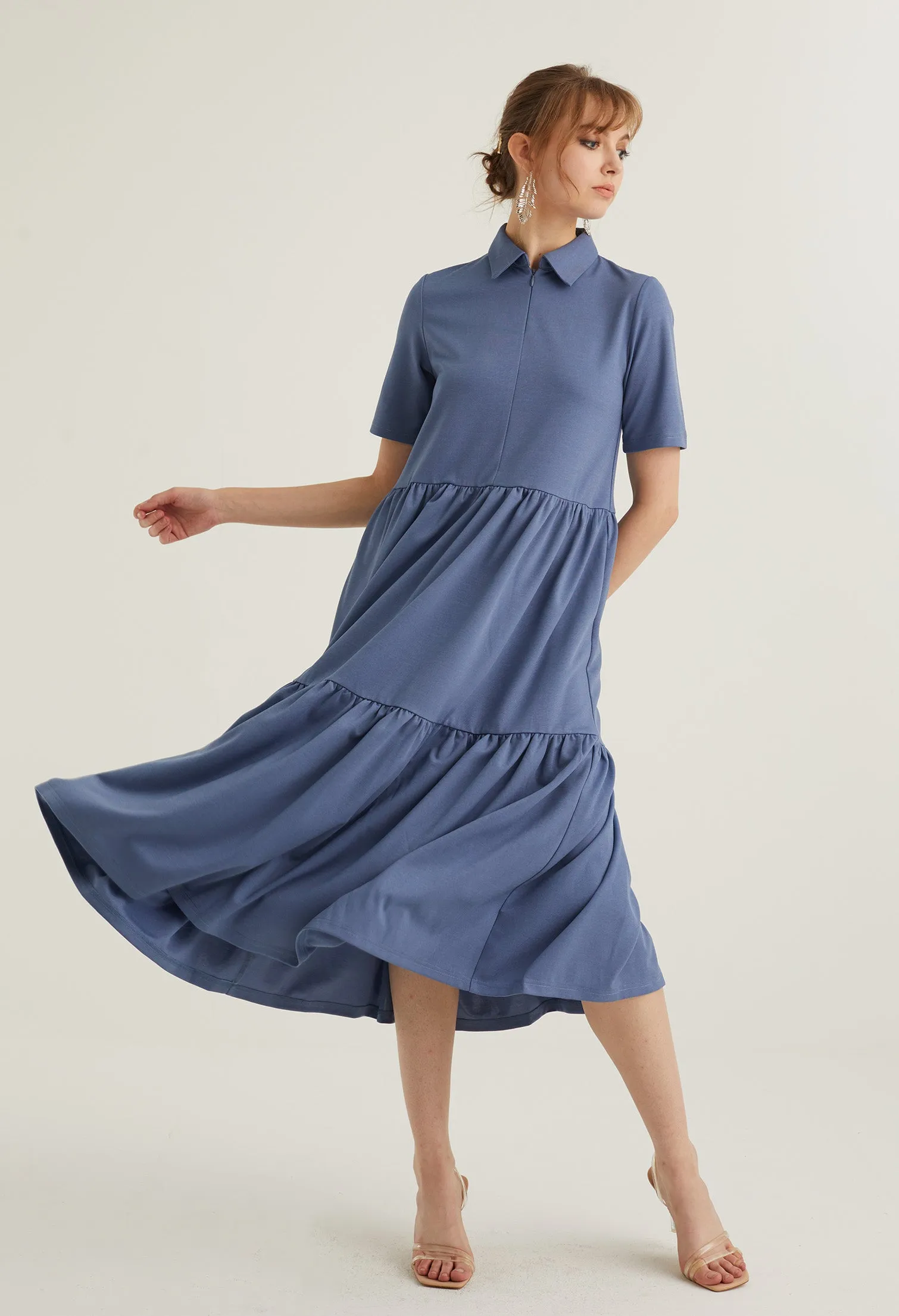 Two Tiered Midi Dress