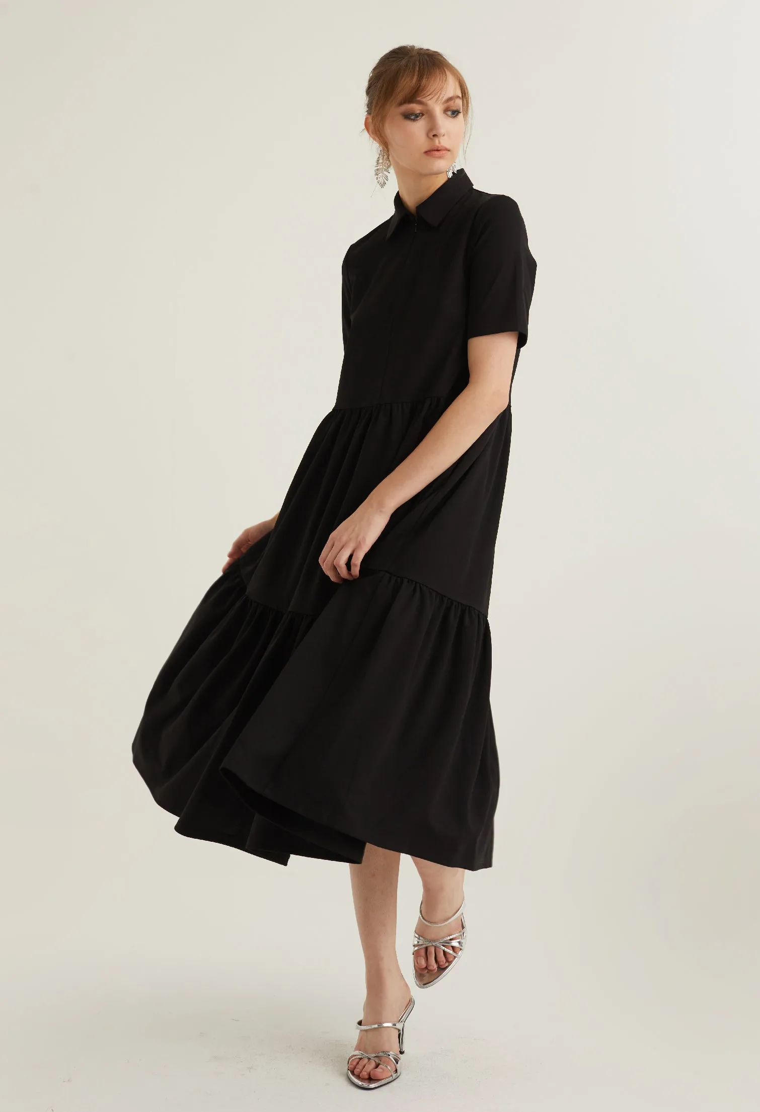 Two Tiered Midi Dress