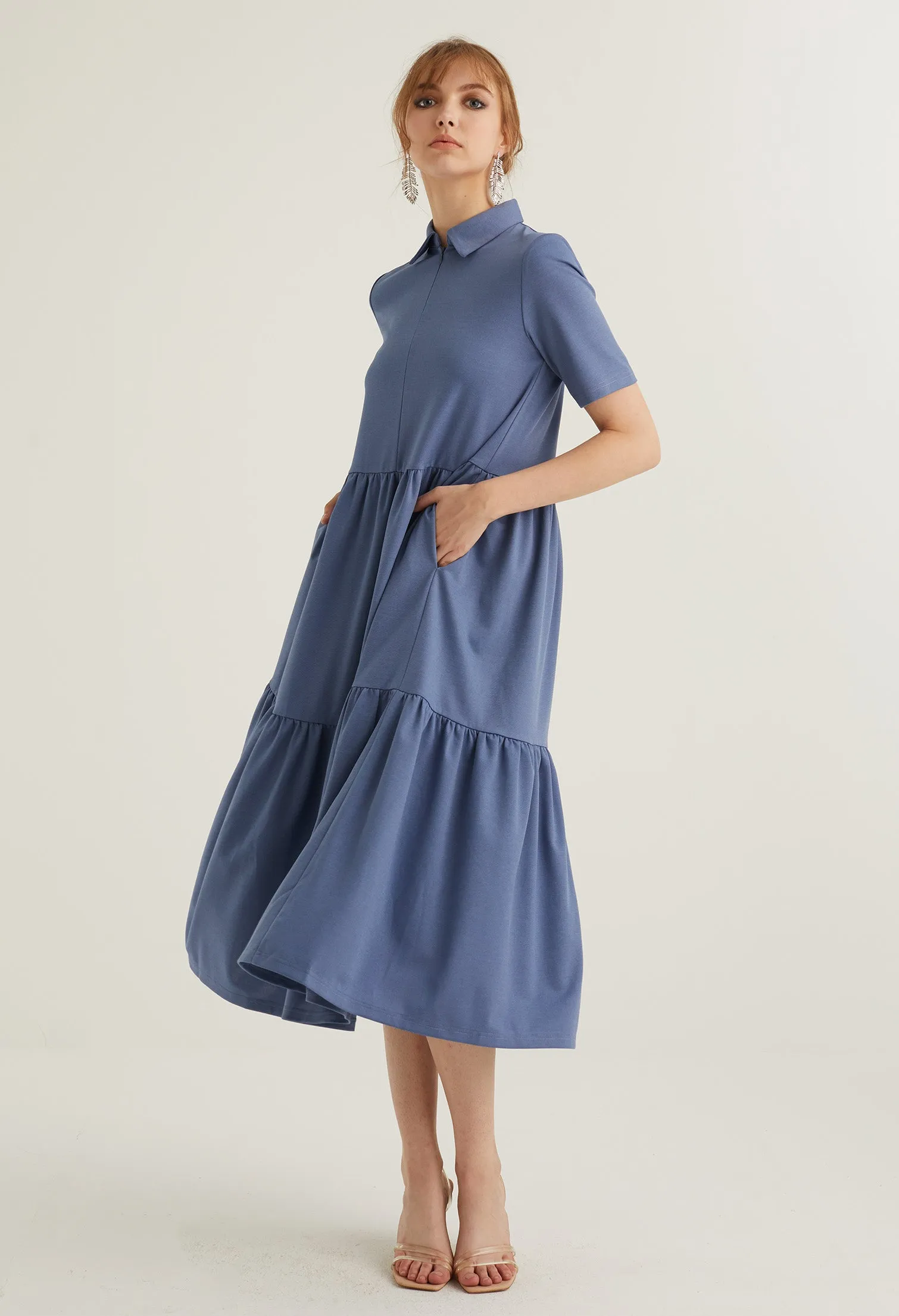 Two Tiered Midi Dress