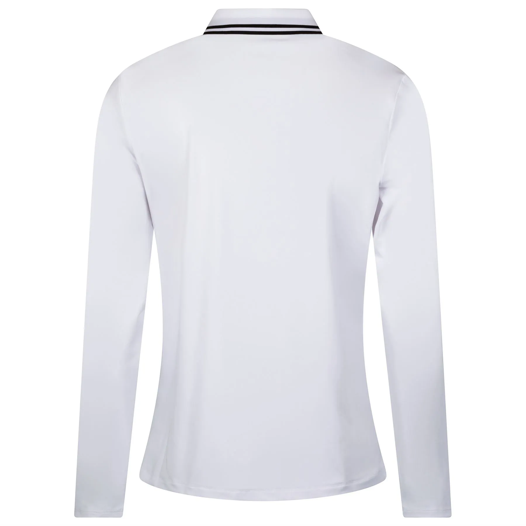 Womens LS Polo White - AW24